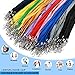 50 Pcs Color Lanyards Flat Lanyards for ID Badges Assorted Colors Badge Lanyards with Swivel J Hook Clip for Office Worker, Student, Teacher