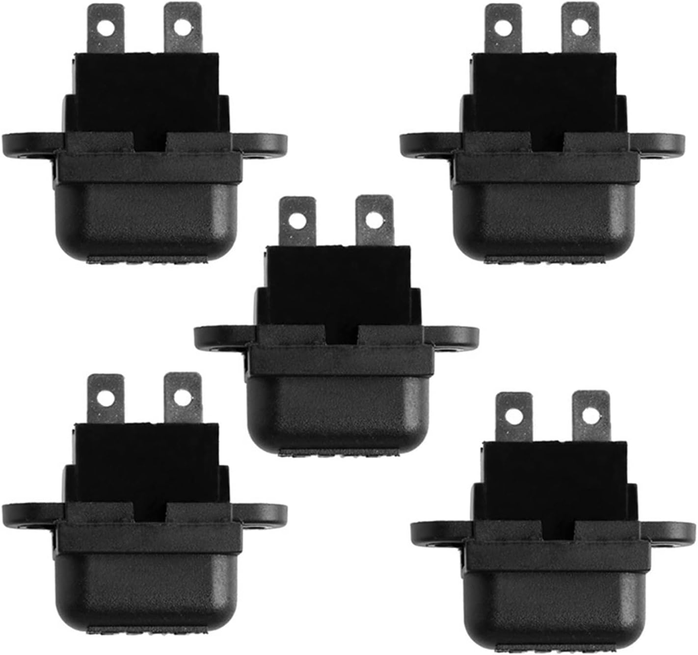 51BD 5 Pcs Auto Blade Standard Inline Fuse Holder Seat with Cover 30 Amp Standard Fuse Holder for Car Boat Truck SUV