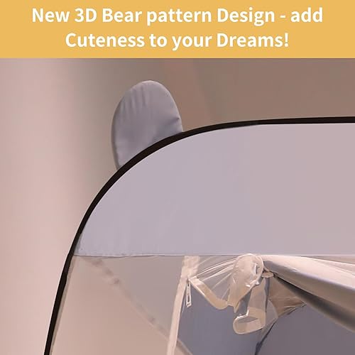 Miniatura 7 de Nueva tienda de campaña de mosquitera desplegable con techo ancho H67, bonito diseño plegable portátil con parte inferior para dormitorio, patio, al