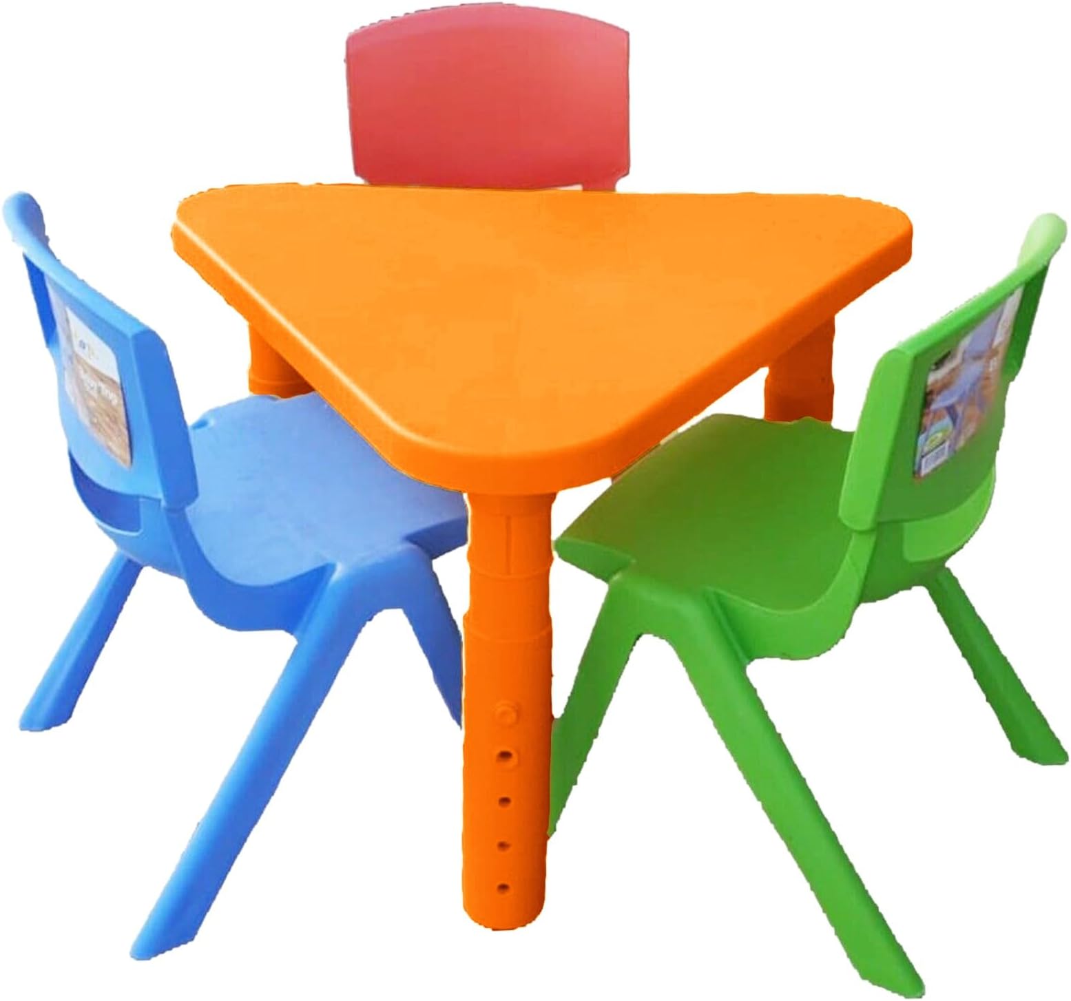 Kids Childrens Plastic Study Garden or Inside table and chairs set for