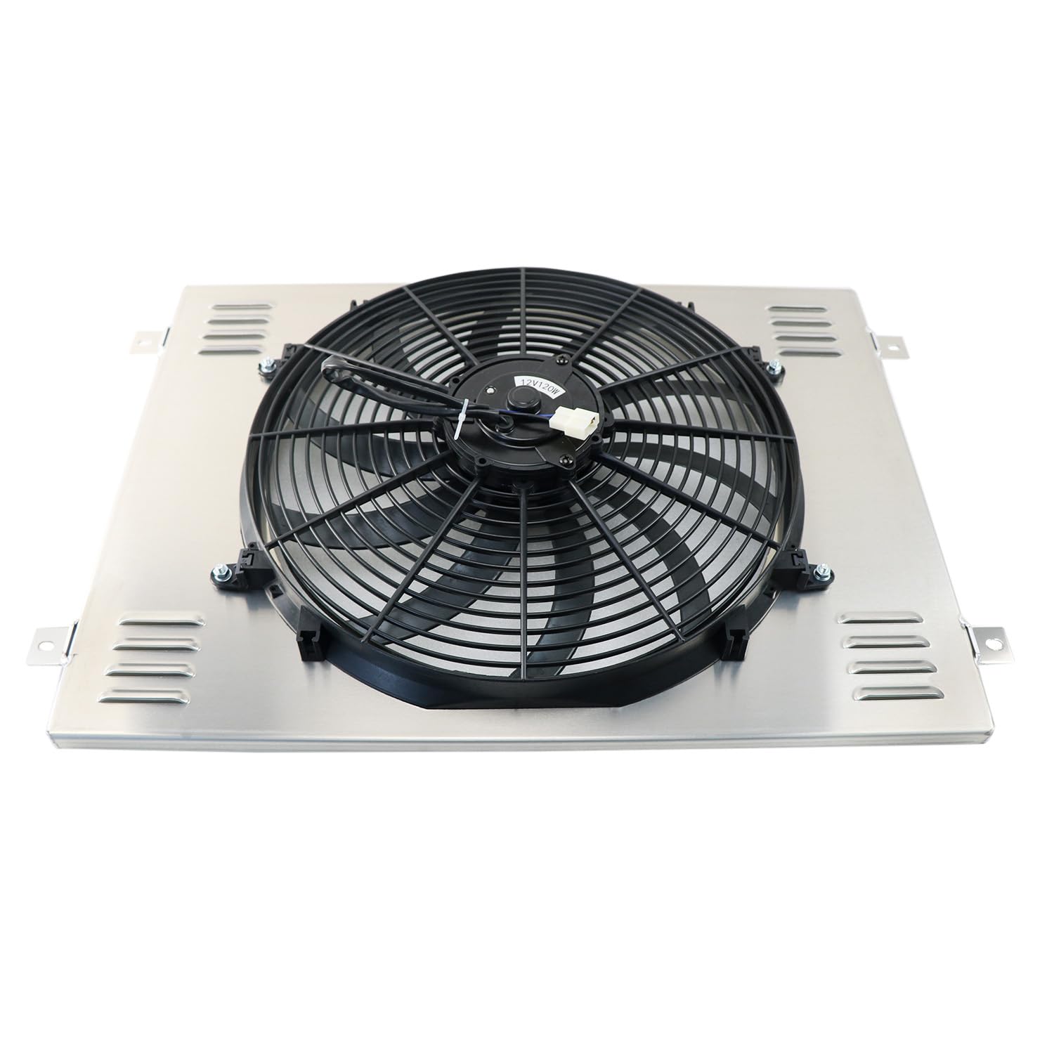 Automotive Radiator Cooling Fan Shroud Relay for 1979-1993 1980 Dodge D150 D250 D350 W150 W250 V6 V8, Automotive Aluminum Electric Radiator Fan Shroud Relay Kit