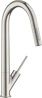 Starck Stainless Steel High Arc Kitchen Faucet, Kitchen Faucets with Pull Down Sprayer, Faucet for Kitchen Sink, Magnetic Docking Spray Head, Stainless Steel Optic 10821801