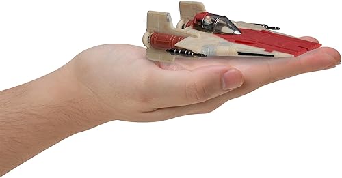 Miniatura 2 de Star Wars Micro Galaxy Squadron A-Wing - Vehículo de clase de armadura ligera de 3 pulgadas con accesorio de micro figura de 1 pulgada