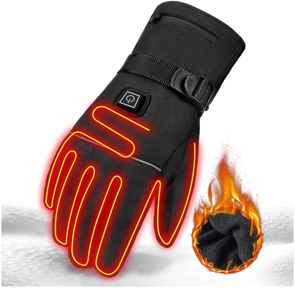 Gants de moto chauffants rechargeables pour homme et femme