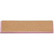 Shell Cordovan Leather Strop on Red Anodized Blank 4" x 1"