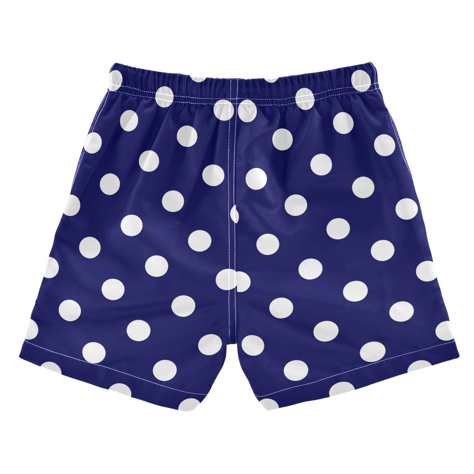 Polka Dot Boys Swim Trunks Toddler Boy Swimsuit Quick Dry Boys Bathing Suits for Boys Adjustable Waist Swim Beach Shorts for Kids 2T-16