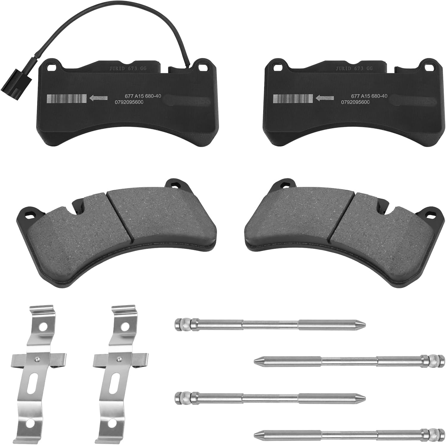 980139070 Front Brake Pads Set Compatible with Maserati Ghibli S Q4 2014-2022, for Maserati GranTurismo S 2008-2018, for Maserati Quattroporte S/Sport GT 2007-2022