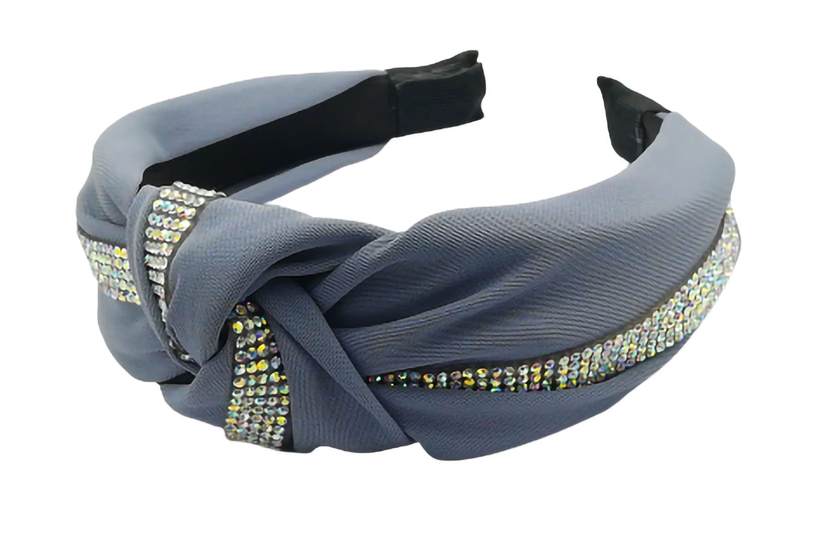 Kanthan Rhinestone 5 layers Solid Fabric Knot Plastic Hairband Hair Accessories for Girls and Women - Livid (Grey) (B08PC4N3C6) Amazon Price History, Amazon Price Tracker