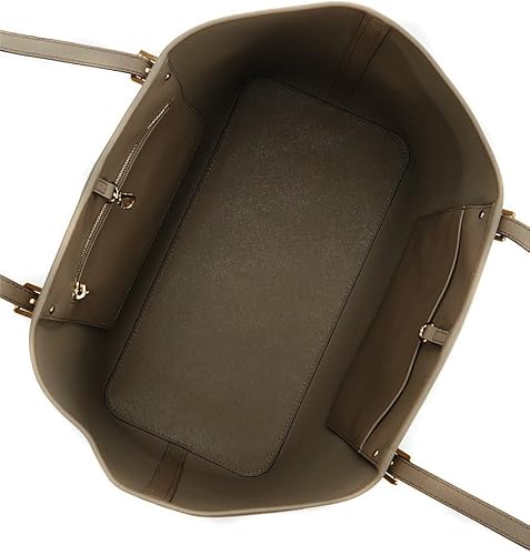 Miniatura 3 de Michael Kors Jet Set Travel Saffiano - Bolso mediano de cuero (gris pardo oscuro), Duna oscuro