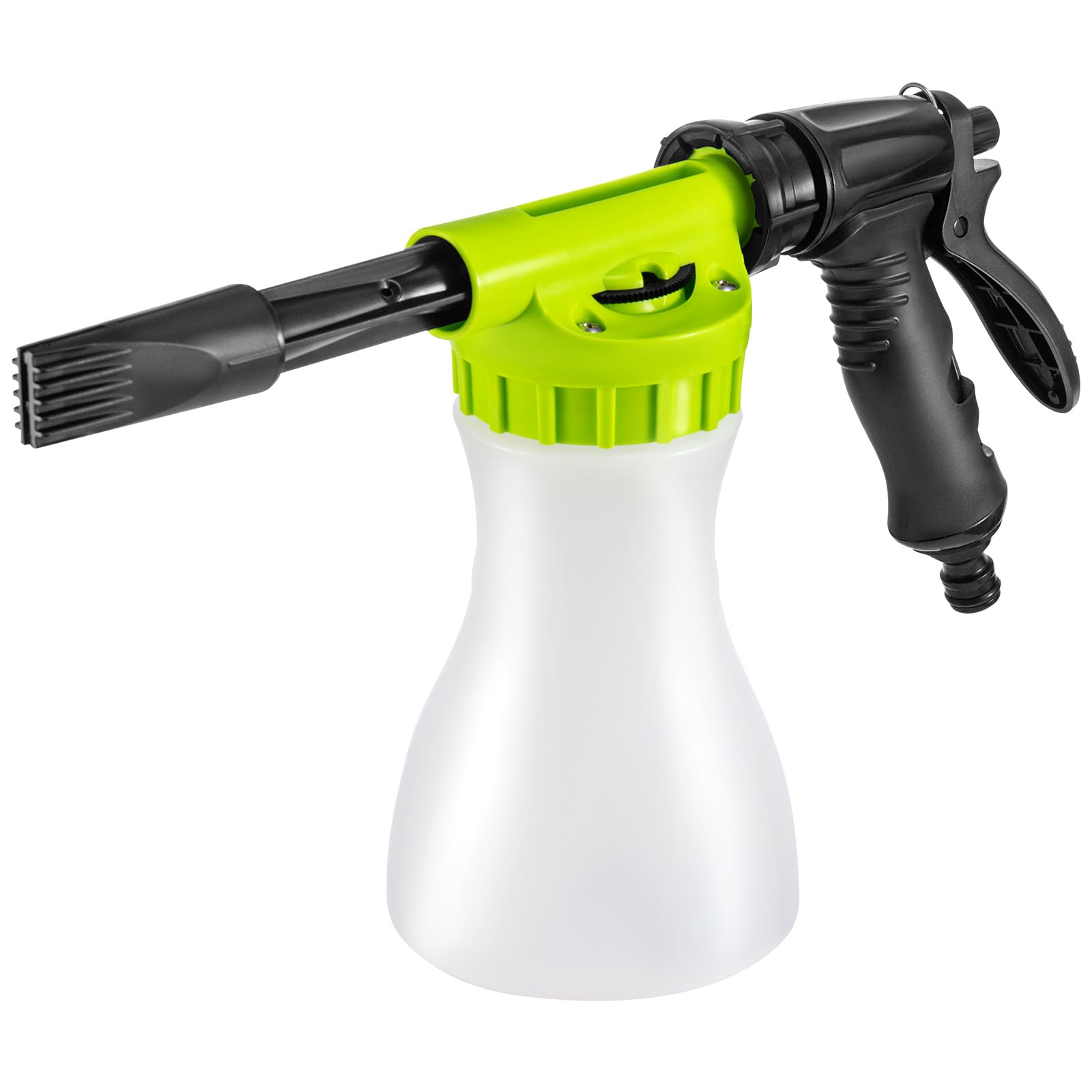 Trintion Wash Foam Cannon 900ml Snow Foam Gun Bottle Sprayer Adjustable Car Cleaning Spray Tool Hose Pipe Sprayer for Car Home Garden Wash (Green)