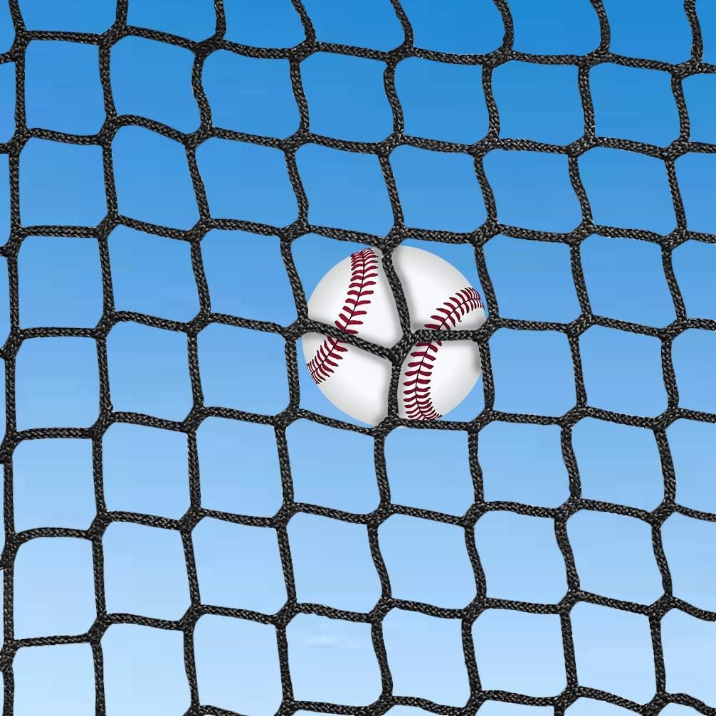 Aoneky Polyester Baseball Batting Cage Netting - NET ONLY - Not Include Poles and Frame Kits - Pro Garage Softball Batting Cage Net