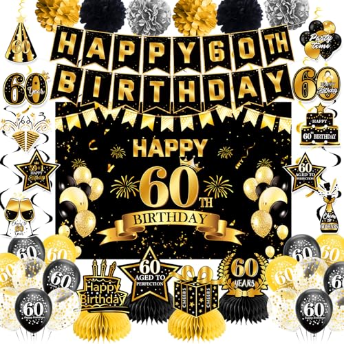 Image of 60th Birthday Decorations for Men Women