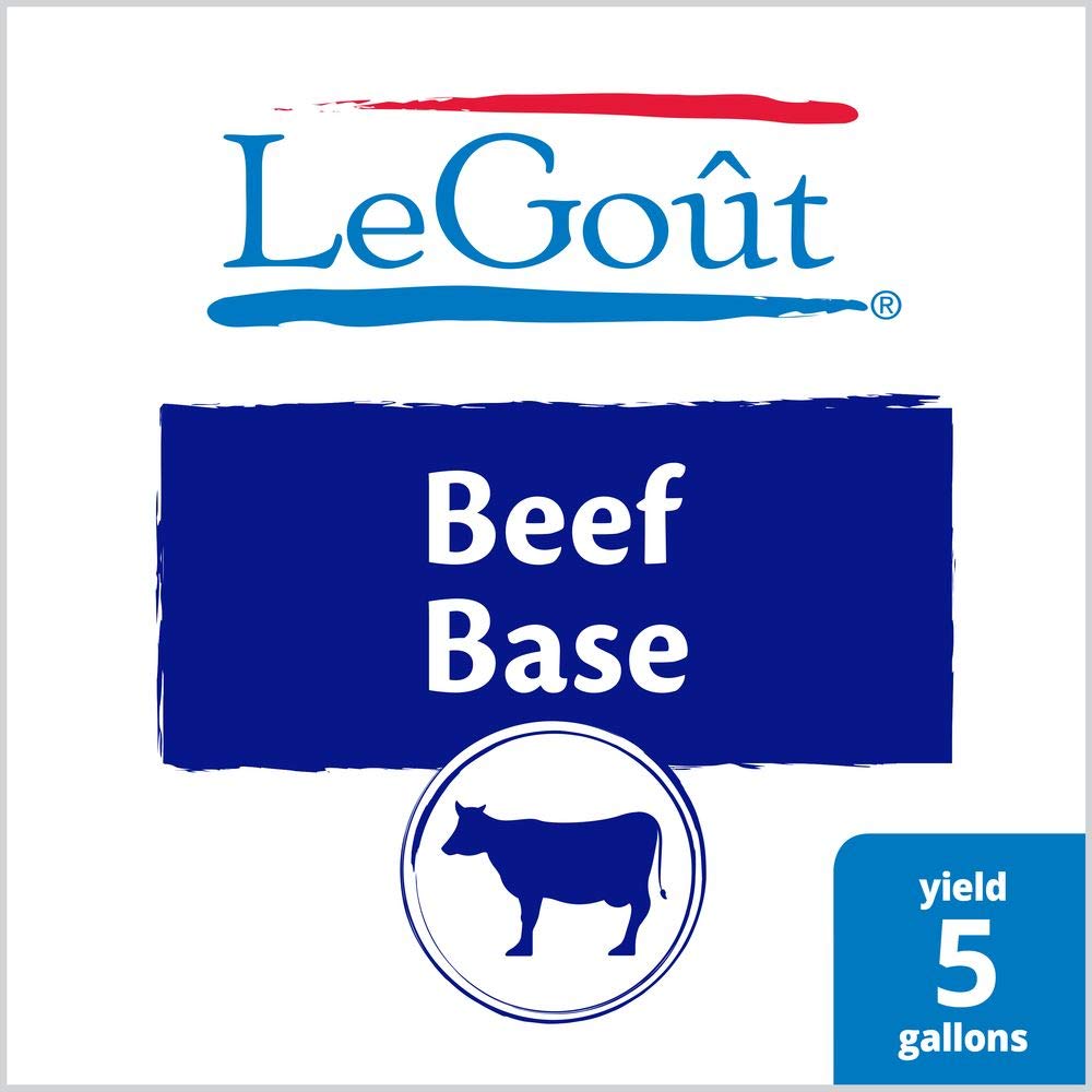 LeGout Beef Stock Base Gluten Free, No added MSG, 1 lb, Pack of 12