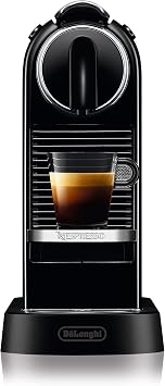 Nespresso CitiZ Espresso Machine by De'Longhi, Limousine Black + Starbucks Capsules, Original Line