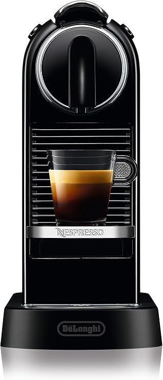 Nespresso CitiZ Espresso Machine by De'Longhi, Limousine Black + Starbucks Capsules, Original Line