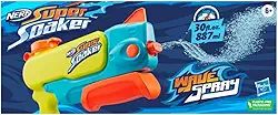 Nerf, Lançador de Água, Super Soaker, Wave Spray - Fluxo Ondulado, Capacidade de 887 ml - A partir de 6 Anos