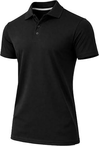 Galaxy by Harvic Mens Tagless Moisture Wicking Polo Shirt S-3XL