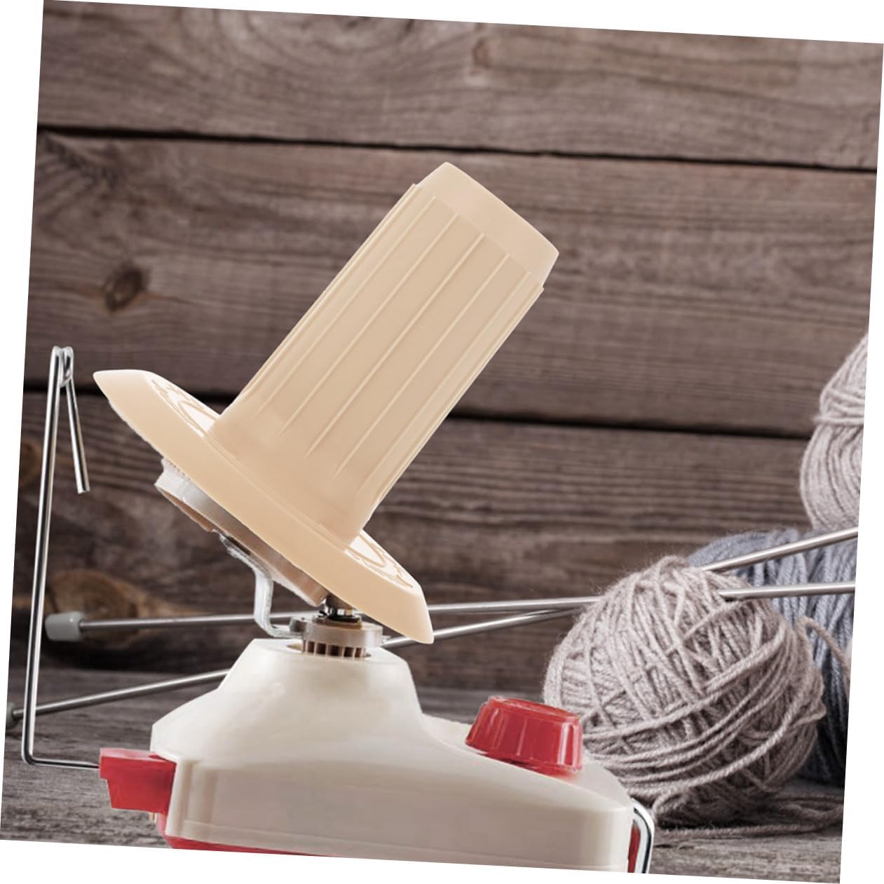 HAPINARY 5pcs Yarn Ball Winder Reel Base Spindle for String Yarn Holder Tube Ball Spindles