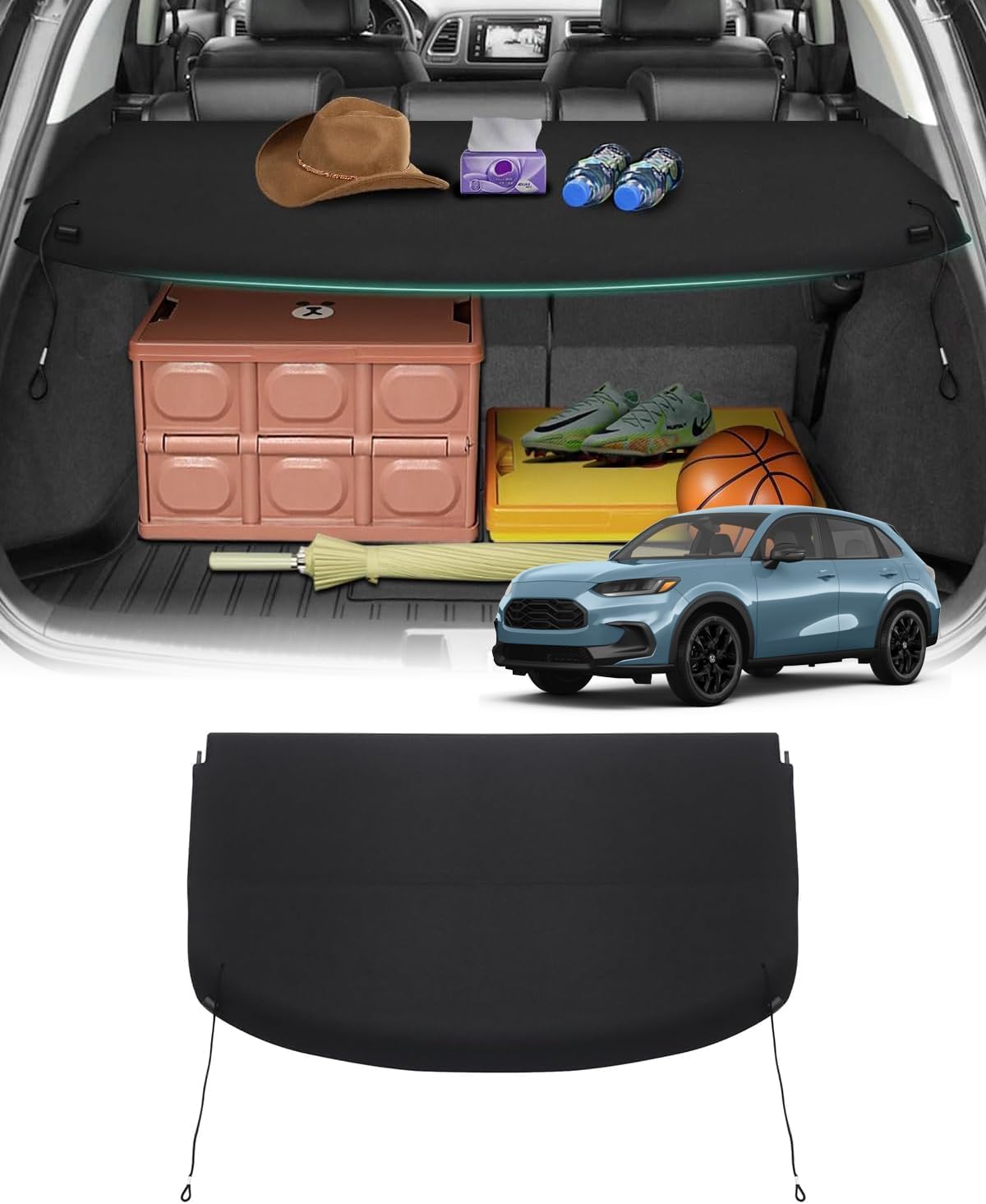 Autorder Cargo Cover for 2023-2025 Honda HRV - Trunk Cover Cargo Cover Board Privacy Screen Rear Security Shade for HR-V Accessories