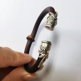 N/ Ifwell Pure Natural Manual Blood Rattan Bracelet, Xizang Blood Rattan Bracelet, Wild Wooden Jewelry Rattan Bracelet