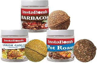 3 Jar Variety Pack - Barbacoa, Lemon Garlic and Pot Roast | Premium Spice Bombs with All Clean Ingredients. Perfect for your instant pot or slow cooker | Great Gift!