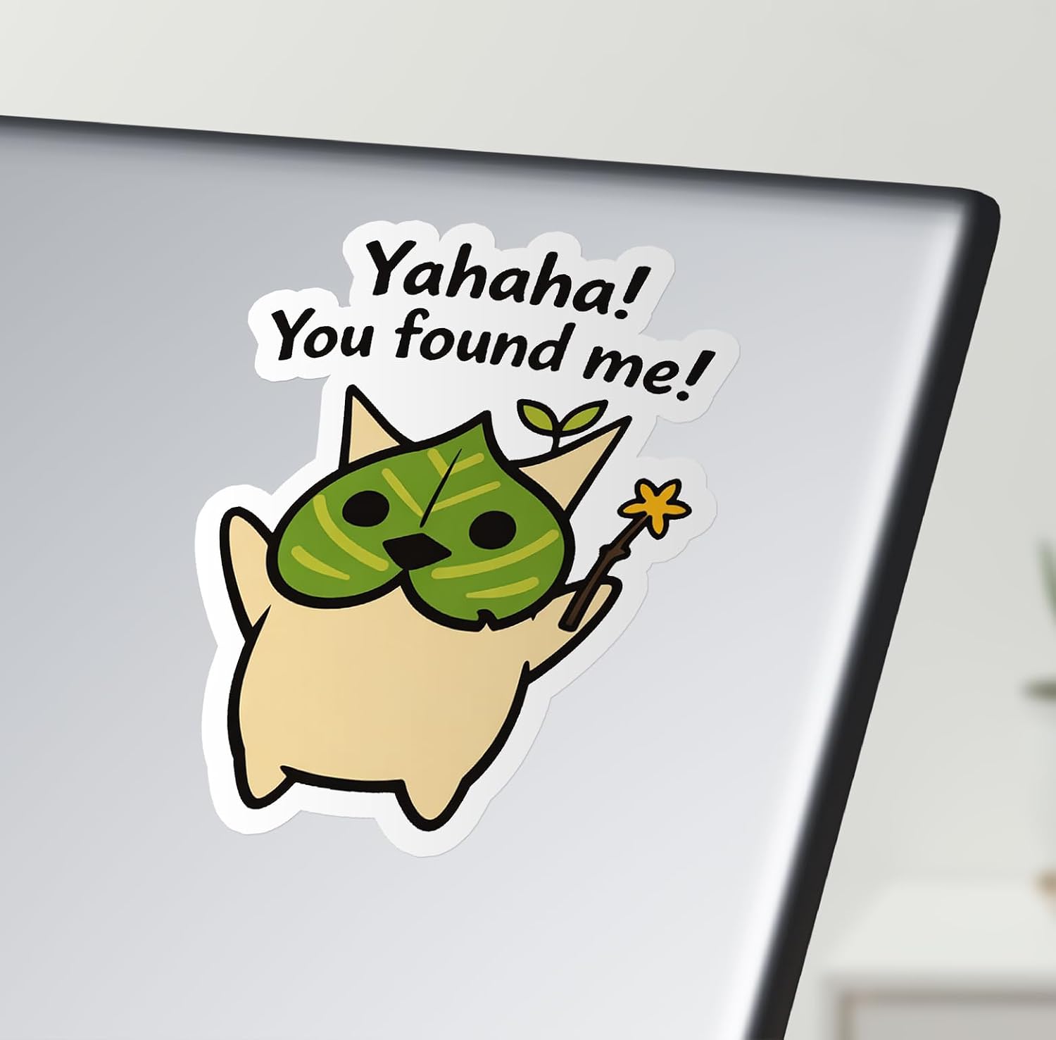 Korok Yahaha You Found Me Link Tears Breath Sticker – Vinyl Sticker Decal for Water Bottles, Laptops, Tablets 5.5" (Sticker)