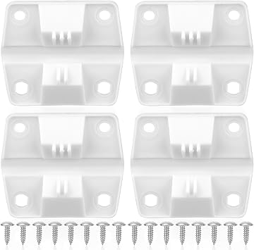 Gosknor 4pcs Cooler Hinges Replacement for Coleman, Durable Plastic Hinges Kit with 16pcs Stainless Steel Screws Cooler Replacement Parts for Camping Freezer and Ice Chest