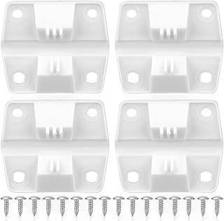 4pcs Cooler Hinges Replacement for Coleman, Durable Plastic Hinges Kit with 16pcs Stainless Steel Screws Cooler Replacement Parts for Camping Freezer and Ice Chest