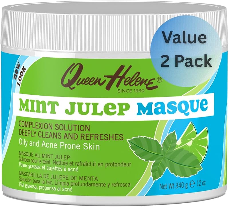 Máscara facial Mint Julep Queen Helene, 354 mL, Pacote com 2
