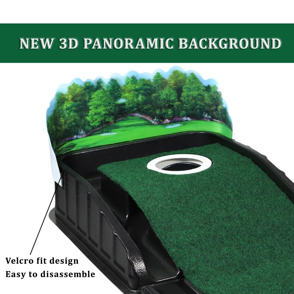 WYWY Alfombra de Putting de Golf Profesional con Base Antideslizante - Green de Práctica para Interiores, Hogar, Oficina & Simulador
