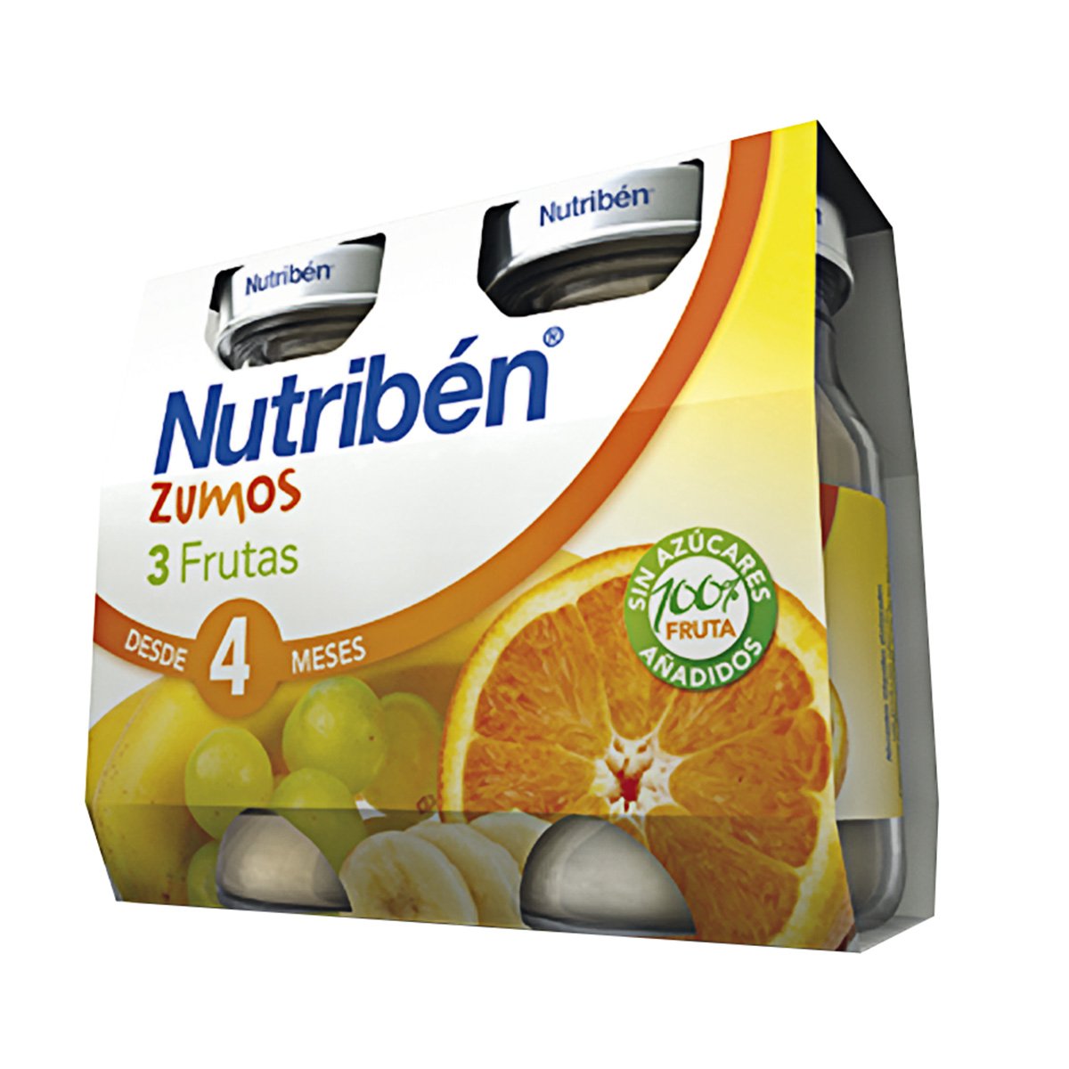 Nutriben Zumo 3 Frutas- 2 paquetes de 130 ml