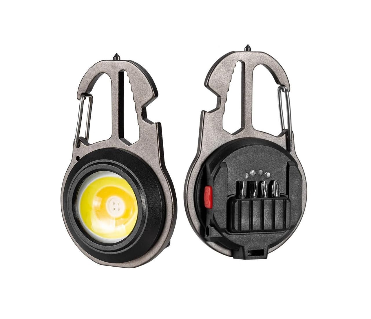 HUMI HOMES Keychain Cob Flashlights,Rechargeable Flashlights Torch, 7 Modes Cob Light, Rechargeable Mini Cob Light with Mini Screwdriver Set, Portable Emergency Cob Light for Camping Outoor-picture-20