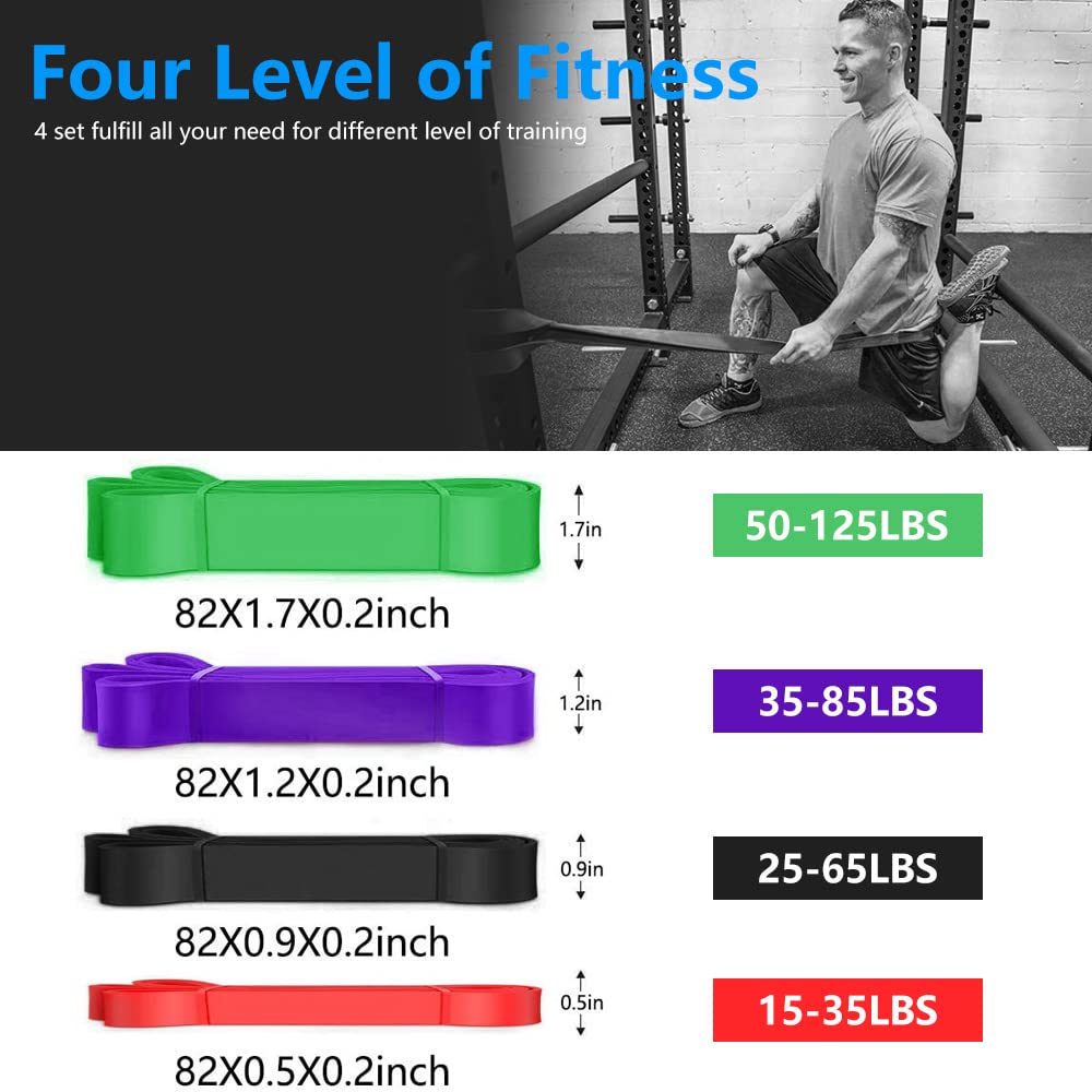 Coresteady Bande Élastique Traction Assistée - Élastique Musculation 5 Niveaux Pour Tractions, Powerlifting, Yoga Et Étirements - Homme & Femme