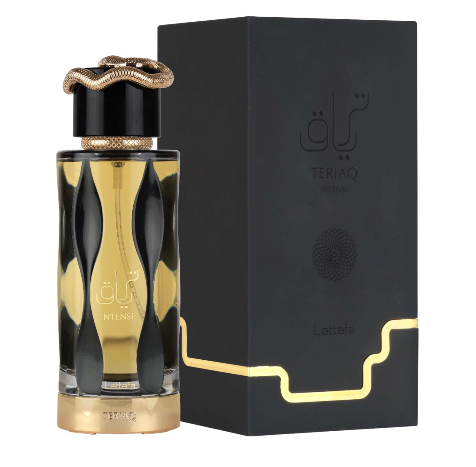 Teriaq Intense Original Parfüm 100 ml lang anhaltender arabischer Unisex Parfüm aus Dubai importiert mit nachfüllbarem Zerstäuber 5 ml Aromaduft (Intense)