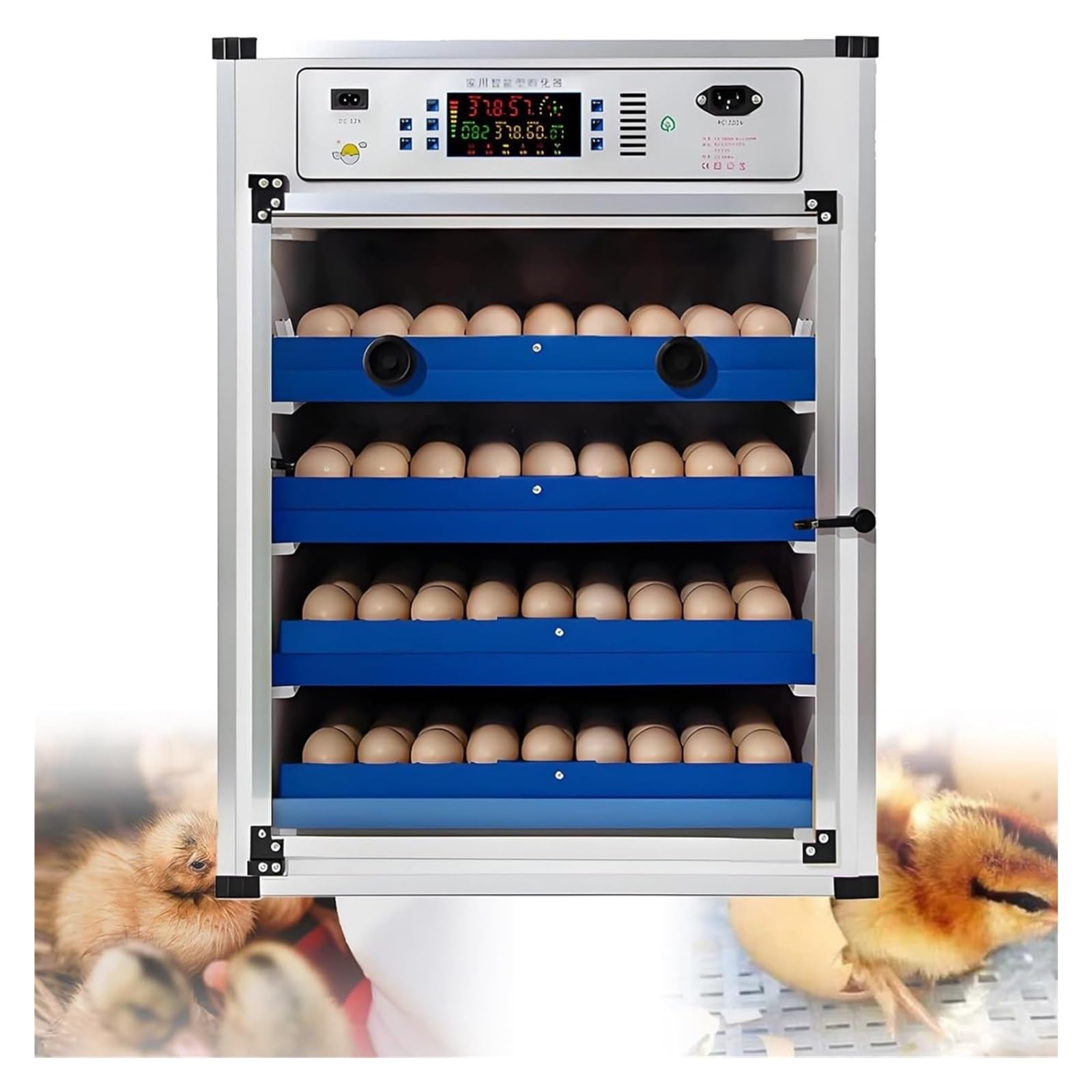YXZQLOZ Automatic Egg Incubator with Humidity Control & Digital Display for Hatching Chickens, Birds & Poultry Efficient Auto Hatcher (272eggs)