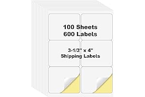 Batch of 600 4x3 Shipping Address Labels