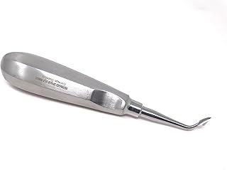 Premium Grade Dental Tooth Surgery Bernard Spade Concave Curved Root Tip Elevator, 60R,German Stainless Steel Dental Instrument