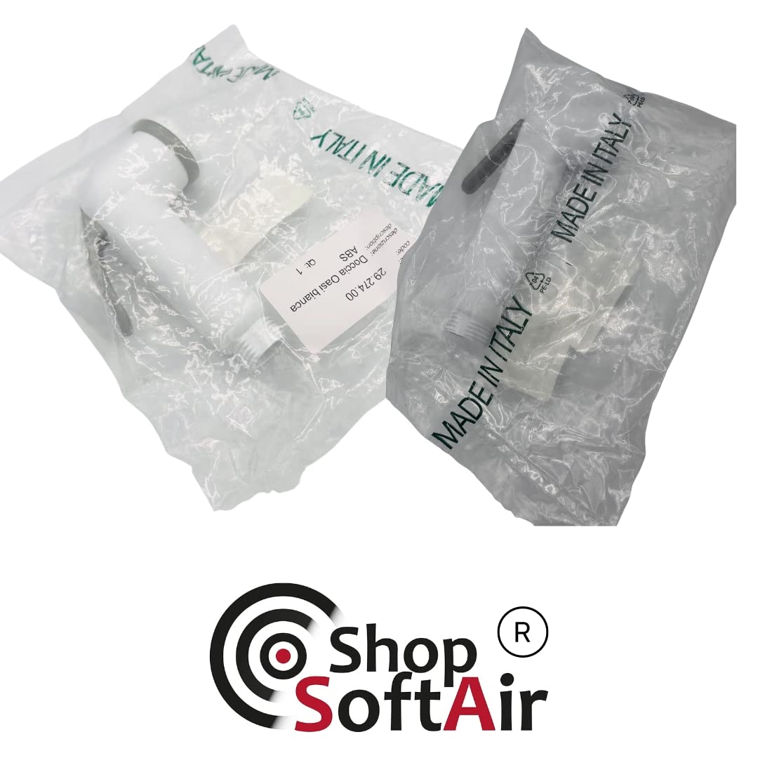 Shop SoftAir® Doccetta Oasi Doccia Bianca ABS Pulsante a Leva Soffione per Barca Imbarcazione Yacht Made in Italy