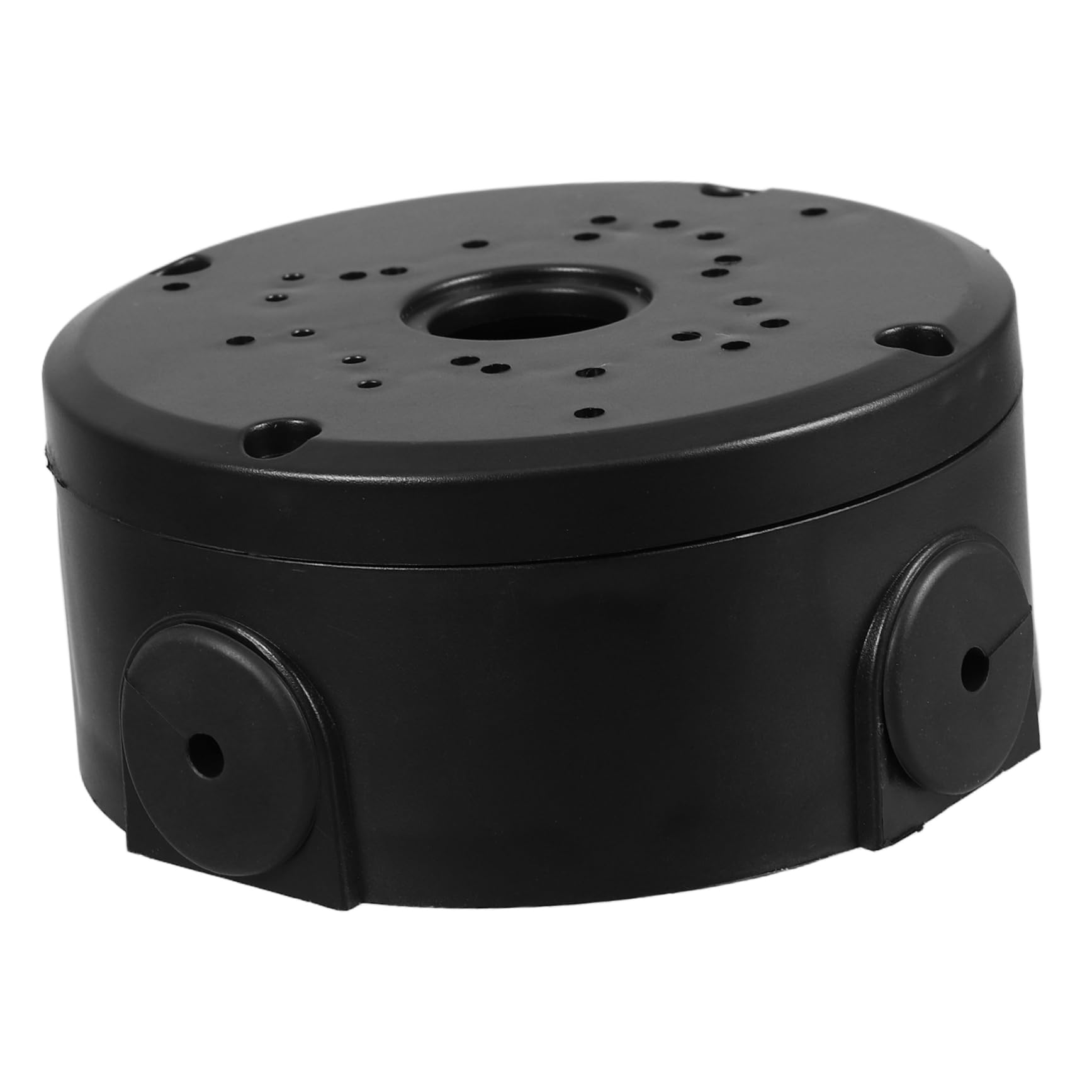 NUOBESTY Waterproof Junction Box for Cameras Universal Cable Junction Box for Cctv Ip Camera Black Ceiling and Wall Mount Bracket for Outdoor Home Security and Commercial Use