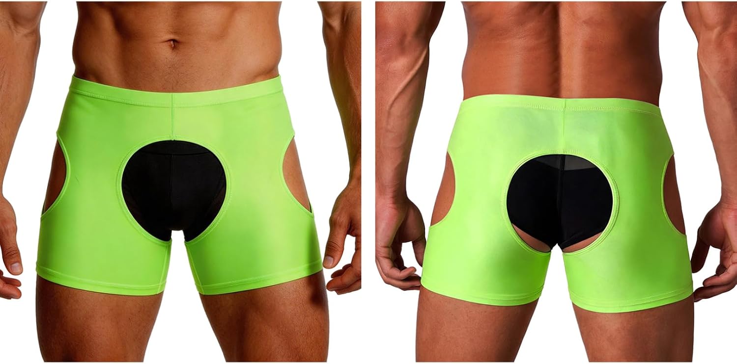 Agoky Men Bikini Briefs Sissy Exotic Underwear Boxer Briefs
