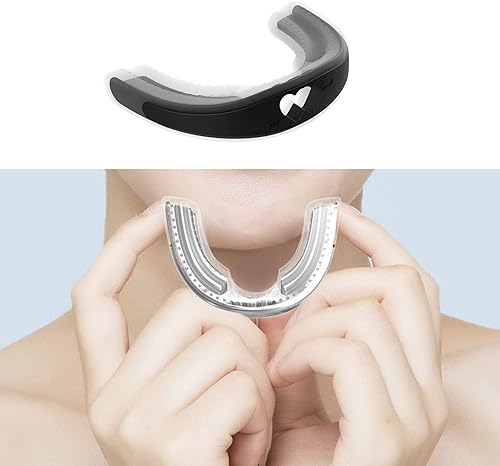 Ayuda para dormir nocturna, protector bucal para moler los dientes, cómoda protección dental (negro)