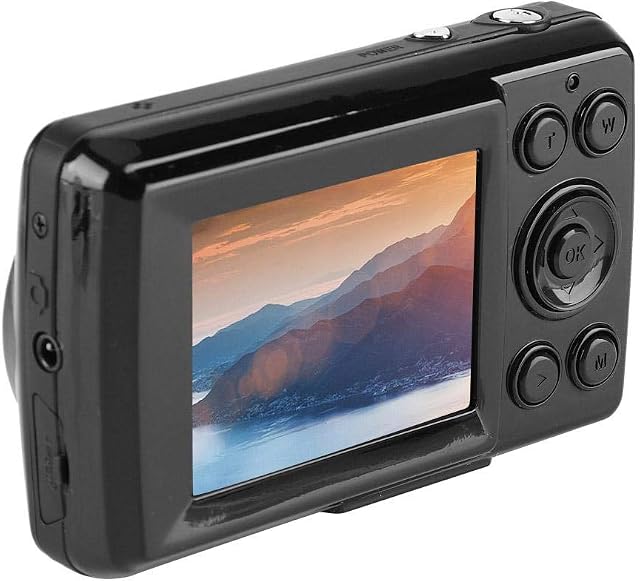 Cyfrowa kamera wideo 30 FPS do fotografii, mini aparat cyfrowy z 16-krotnym zoomem i ekranem o wysokiej rozdzielczości 2,4 cala, obsługuje wideo 1280 * 720 P, funkcję noktowizora (czarny)