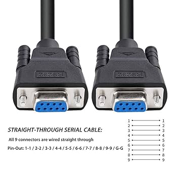 maです Amazon.com: DTECH 6 ft RS232 Serial Cable Female to Female 9