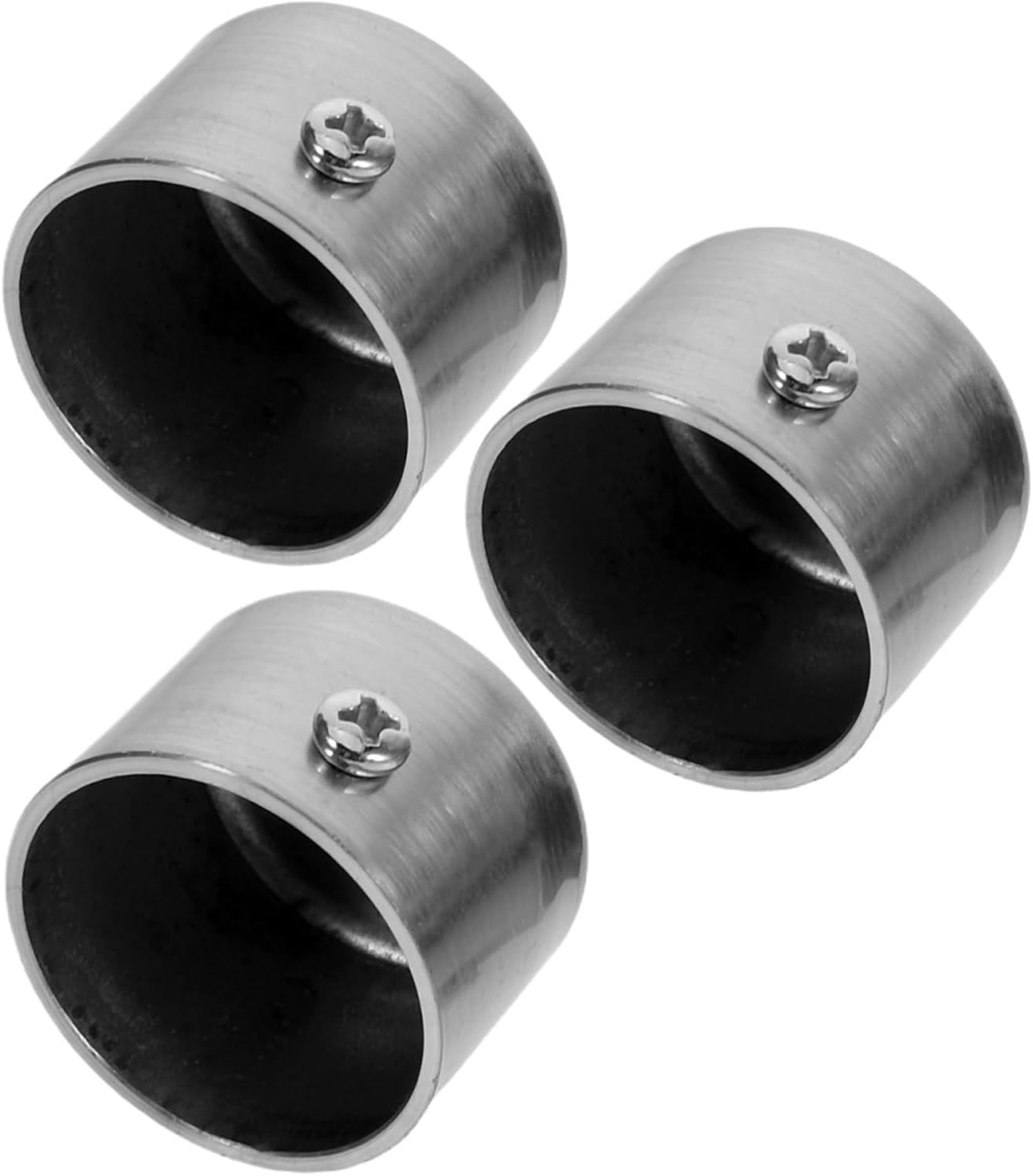 Curtain Rod Ends 6Pcs Rod End Caps Alloy Decorative Finials Replacement for Curtain Rods Metal Pole Tips for Living Room