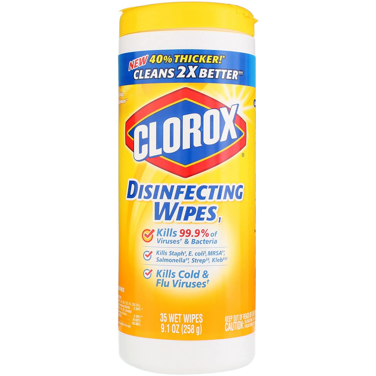 CLOROX WIPE LEMON 35CT