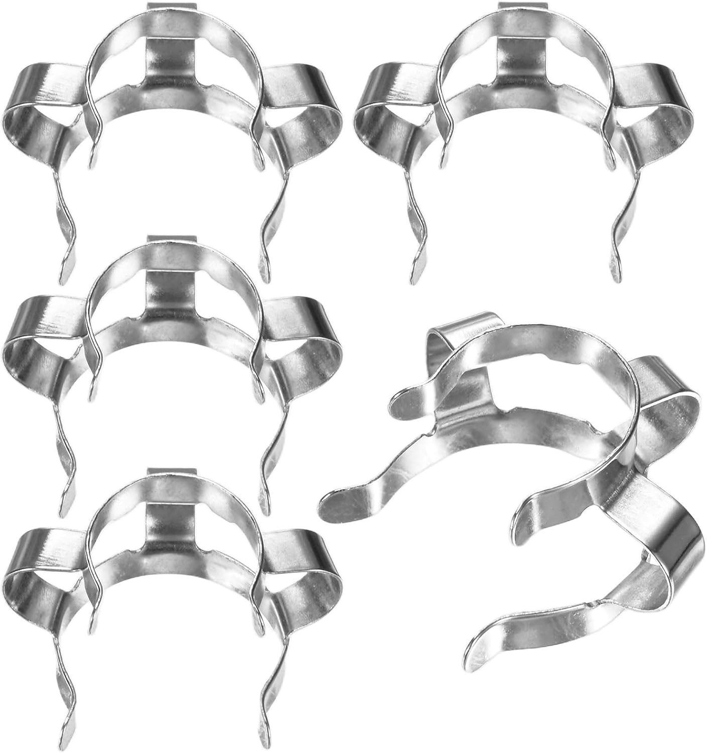 5-Pack Lab Joint Clip, for 14/20 Glass Standard Ground Glass Joint Stainless Steel Lab Glassware Clamps for Laboratories/Home DIY/Industrial Repairs Conical Interface Clip