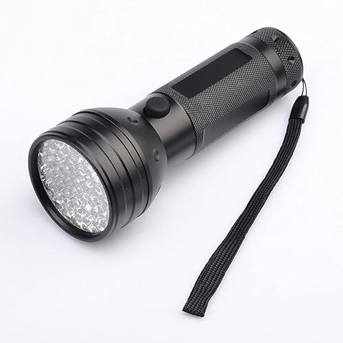 Linterna UV de luz negra linternas de mano de luz negra 12 LED de 395 nm mini detector de luz para manchas de orina de perro mascotas chinches y