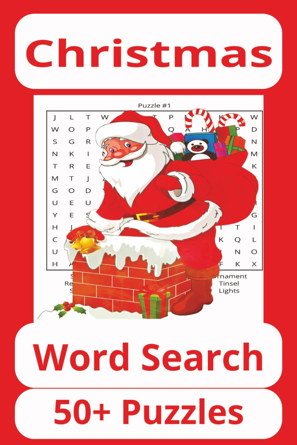 Christmas Word search Puzzle Book: Word Searches - With Easy-to-Read Print about Christmas, Festive Season, Santa, Reindeer and More. 6x9 inches, 120 ... Gift for Holidays, Vacation and Free Times.