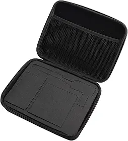 Luqeeg Estojo de Transporte para Walkie Talkie, Bolsa de Armazenamento Protetora para Rádios 5R BF F8 + DM 5R, Design Ergonômico e Estilo Preto Leve e Portátil