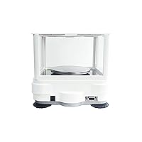 Vista 3 de Balanzas analíticas de laboratorio Unidad Gn CT de alta precisión 0.00 oz Precisión Balanza electrónica digital de 1 mg con calibración y parabrisas